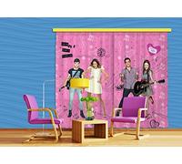 AG DESIGN Marque XXL 6014 - Impression Photo Photo Violetta Disney Rideau 280 x 245 cm, 2 pièce