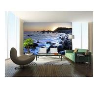 AG Design - Papiers Peints intissé - Coucher de Soleil sur la mer - Tapisserie Photo - Poster Photo géant - 360x270 cm - 4 lés - FTNS 2453 G