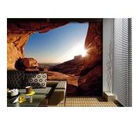 AG Design - Papiers Peints intissé - Le Coucher du Soleil - Tapisserie Photo - Poster Photo géant - 360x270 cm - 4 lés - FTNS 2454 G