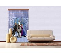 AG Design Rideaux La Reine des Neiges Famille Disney-Occultant : 140x245 cm