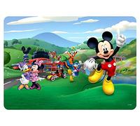 AG Design TMD 8303 Disney Mickey Mouse Set de Table, pour Enfants, Tapis de Table, Tapis de Peinture, Tapis de pétrissage, en Plastique sans phtalates, Multicolore, 42 x 30 cm