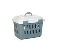 AG Gulliver Sac de Transport pour Chiens Midi Blanc Bleu Acier 45 x 33 x (h) 33 cm