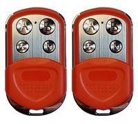 AG MATIC Lot de 2 télécommandes pour porte de garage MOOVO | MT4 | MT4V | MT4G | Rolling Code 433,92 MHz (Rouge)