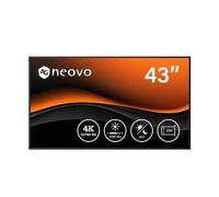 AG neovo PD4302・Écran plat de signalisation numérique ・109,2 cm (43")・LCD・3840 x 2160 pixel・24/7 (PD4302)