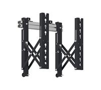 AG Neovo VWM-02 Support Mural Vidéo pour écrans 42"-65" (106.7-165.1cm), Charge Max 80kg, VESA 400x400mm, Noir/Argent, Ajustable