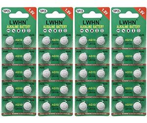 Ag10 lr1130 1,5v Piles en devises 40 pièces