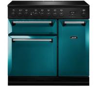 Aga - Piano De Cuisson Induction Master Chef Deluxe 90 Salcombe Blue