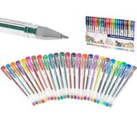 Aga Stylos gel pailletés de couleur set de 25pcs.