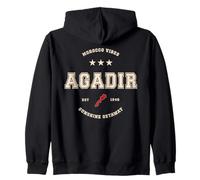 Agadir Maroc Voyage Vintage Sweat à Capuche