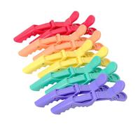 AgagaQx Pince Crocodile Cheveux Antidérapante, 10PCS Grosse Pince Cheveux Coiffeur, Hair Clip Sans Marques, Clips Cheveux Professionnelles, Barrette Cheveux Femme pour Séparer les Cheveux Fins Épais