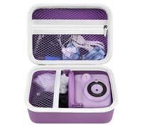 Againmore Sac pour appareil photo pour enfant compatible avec GreenKINDER/Uleway/for Gofunly/for NUOTUN Appareil Photo Numérique Boîte de Rangement pour Appareil Photo Instantanée, Violet, Średni, Non