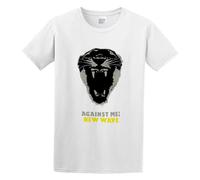 Against Me Band New Wave Album Cover Tiger T-Shirt White Mens Tee Unisex Shirt M