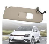 AGALUS Pare-Soleil IntéRieur pour Polo 2011-2017, Avant Panneau Ombrage Bouclier Voiture Gauche Droit CôTé Conducteur Passager, Beige Gris,Beige- Right