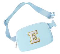 Aganmi Sac banane initiale pour filles, petit sac banane tendance pour femme, sac banane tendance avec sangle réglable, sac à bandoulière personnalisé partout, pochette de poitrine, accessoires de