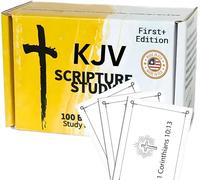 Agape Flashcards- Scripture Study Flashcards: 100 of The Most Important and Useful Bible Verses | Pack of 100 Bible Study Flashcards | Perfect for Memorizing Bible Verses | Made in USA | English
