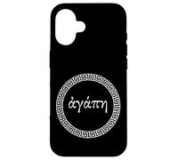 Agape signifiant l'amour dans la Langue Grecque Foi chrétienne Grecque Coque pour iPhone 16