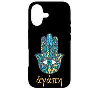 Agape Signifie l'amour en Grec avec Le Mauvais œil Grec Traditionnel Coque pour iPhone 17