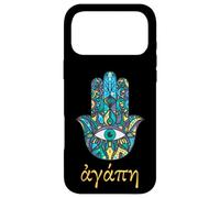 Agape Signifie l'amour en Grec avec Le Mauvais œil Grec Traditionnel Coque pour iPhone 17 Pro Max
