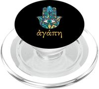 Agape Signifie l'amour en Grec avec Le Mauvais œil Grec Traditionnel PopSockets PopGrip pour MagSafe