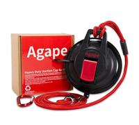 Agape Ventouse de bain robuste pour chien avec laisse de retenue réglable, boucle de toilettage puissante et réutilisable pour animal domestique, support de bain portable pour chien et chat, ancrage
