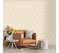AGARES Papier peint simple 3D autocollant - Papier peint imperméable style bohème pour chambre, salon, couloir, escalier, décoration murale et fond d'écran (I)