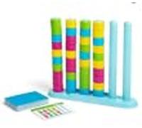 Agarte Color Stack Game, Jeu de Puzzle d'empilement, Puzzle d'empilage en Bois Empilez et triez Le Jeu de Couleurs, avec 60 défis logiques pour la Famille, pour la Famille, Les Adultes et Les Enfants