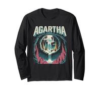 Agartha City T-Shirt OVNI Théorie du Complot Jeu De Manche Longue