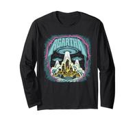 Agartha City T-Shirt OVNI Théorie du Complot Jeu De Manche Longue