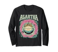 Agartha City T-Shirt OVNI Théorie du Complot Jeu De Manche Longue