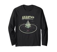 Agartha City T-Shirt OVNI Théorie du Complot Jeu De Manche Longue