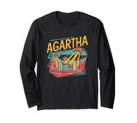 Agartha City T-Shirt OVNI Théorie du Complot Jeu De Manche Longue