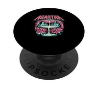 Agartha City T-Shirt OVNI Théorie du Complot Jeu De PopSockets PopGrip Adhésif