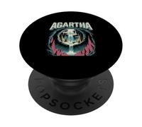 Agartha City T-Shirt OVNI Théorie du Complot Jeu De PopSockets PopGrip Adhésif