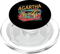 Agartha City T-Shirt OVNI Théorie du Complot Jeu De PopSockets PopGrip pour MagSafe