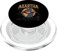 Agartha City T-Shirt OVNI Théorie du Complot Jeu De PopSockets PopGrip pour MagSafe