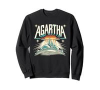 Agartha City T-Shirt OVNI Théorie du Complot Jeu De Sweatshirt