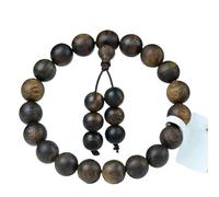 Agarwood Boutique en Bois d'agar Sauvage du Cambodge 10 mm avec Perles de prière Mala