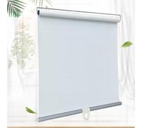 Agashi Stores Enroulables Occultants, Stores Enroulables Rétractables Automatiques, Sans Perçage, Stores Portables, Rideaux de Fenêtre Intimité/White/60 * 200Cm(23.6 * 78.7In)
