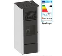 Agata 15,4kW Poêle à granulés canalisable rouge