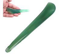 Agate Burnisher 4.4 Outil de polissage portatif en forme de couteau pour le polissage bijoux avec trou à l'extrémité Outil Guasha polyvalent Vert aléatoire