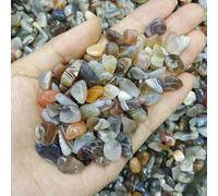 Agate du Botswana - 50 g - Pierres naturelles (quartz, agate) - granulés de 50 g - Pierres roulées - Décoration pour aquarium et maison