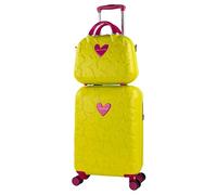 Agatha Ruiz de la Prada - Valise Cabine 55x40x20 Rigide Légère à Roulette 4 Roues Pivotantes avec Cadenas à Combinaison TSA Bagage Cabine Idéal pour Voyager en Avion Petite Valise Compacte, Pistache