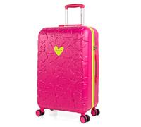 Agatha Ruiz de la Prada - Valise Trolley Moyenne avec 4 Roues pivotantes pour Les Longs Voyages, idéale comme Grand Bagage de Voyage 23 Kilos et Valise de Voyage Moyenne résistante., Fuchsia
