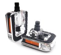 Agatige 1 Paire Pédales Pliantes pour Vélo, 12x8x2,5cm/4,72x3,15x0,98 po Pédales VTT Antidérapantes Bidirectionnelles à 180 Degrés Pédale Vélo Pliante Universelle K1155 Antidérapante et Étanche