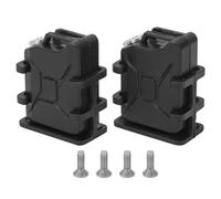 Agatige 1 Paire Réservoir de Carburant Simulé de Voiture RC, Mini Bidon D'huile pour Voiture RC Décoration Voiture Chenilles RC 1/8 1/10 Mini Réservoir Carburant Voiture Télécommandée (Noir)