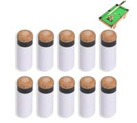 Agatige 10Pcs Embouts de Queue de Billard de Remplacement à Enfiler, Embouts de Queue de Billard 10 mm/11 mm/12 mm/13 mm, Remplacement des Embouts de Bâton de Queue de Billard (13mm)