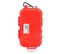 Agatige 19x12x5cm/7.5x4.7x2 Pouces Boîte Sèche étanche et Hermétique, Boîte de Rangement, Boîte D'organisation du Matériel, étui de Transport Antichoc pour Le Camping, la Pêche (Rouge)