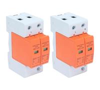 Agatige 2 pièces 2P Dispositif de Protection Contre Les Surtensions, 420V parafoudre, disjoncteur Domestique, Protection Contre la Foudre, parafoudre équipotentiel 2P 420V RMU1-C20/40/60(Imax：40kA)