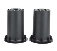 Agatige 2 pièces Tube de Bass-Reflex, Tube inverseur de Haut-Parleur, avec Grille de Protection, Tube inverseur de Haut-Parleur de Caisson de Basses à Trou Ouvert pour Haut-parleurs de T9 6-10 Pouces