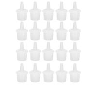 Agatige 20 PCS Bouchon De Bouteille De Colle À Cils, Plastique Faux Capuchon De Bouteille De Colle De Greffe De Cils Bouchon De Bouteilla De Cile Accessoires D'extension De Cilss Pour Salon À Domicile
